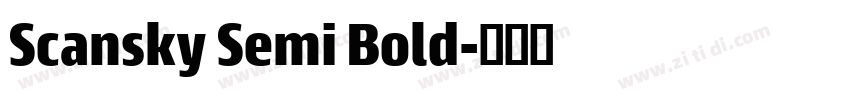 Scansky Semi Bold字体转换